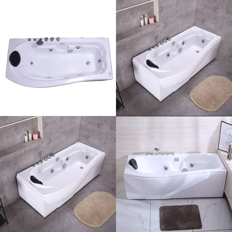 Jet Home Bathroom - Kompaktowa wolnostojąca wanna akrylowa z termostatycznymi