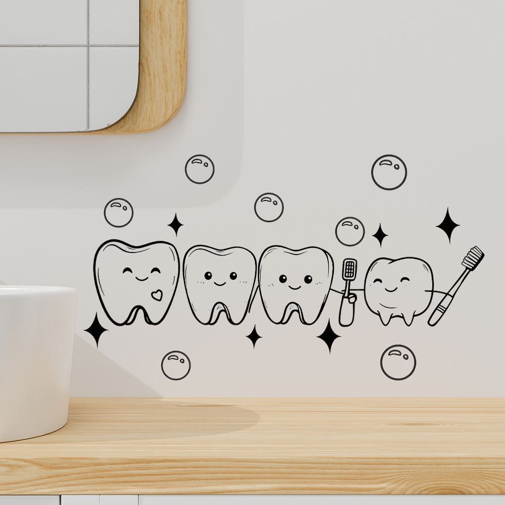 Naklejka ścienna z motywem zęb – Jet Home Bathroom recenzja i cena