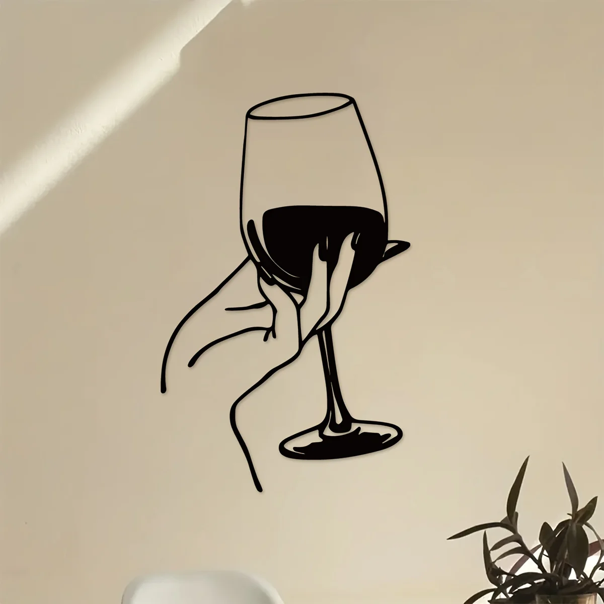 Wine Lover Lady Hand Metal Wal – Home Creation Bathroom recenzja i cena