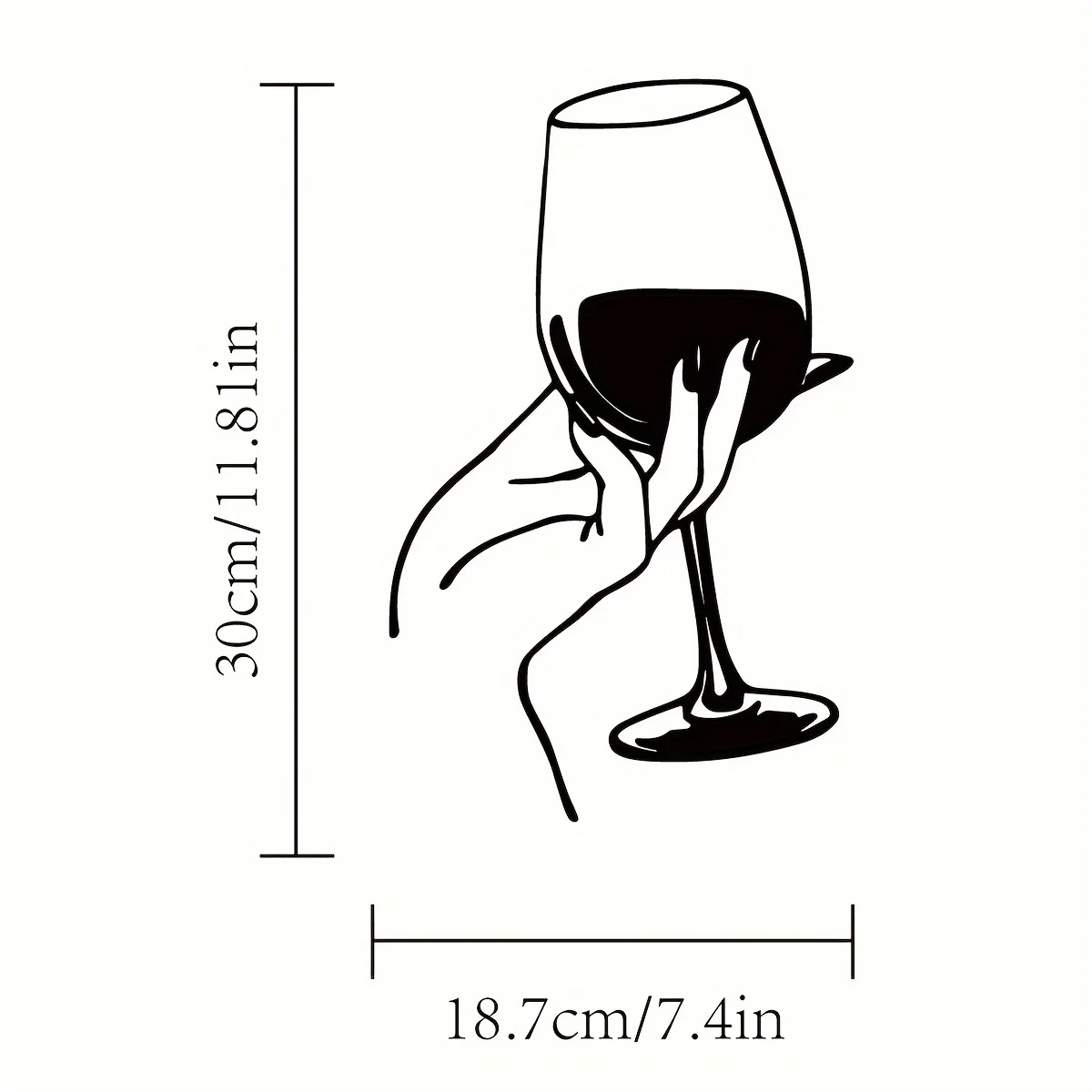 Wine Lover Lady Hand Metal Wal – Home Creation Bathroom recenzja i cena