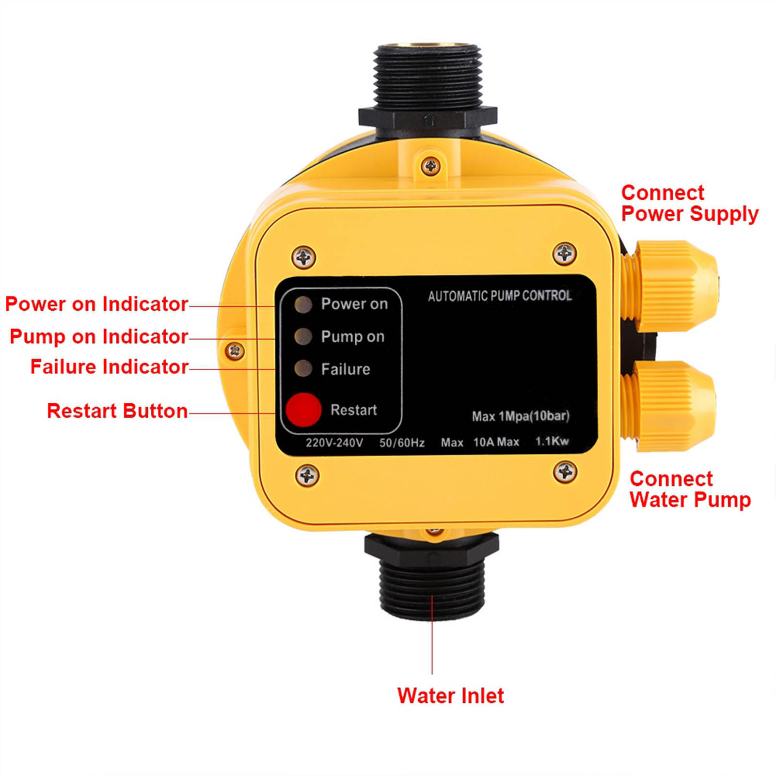 Automatyczny elektryczny regul – Home Bathroom Pressure Pump recenzja i cena